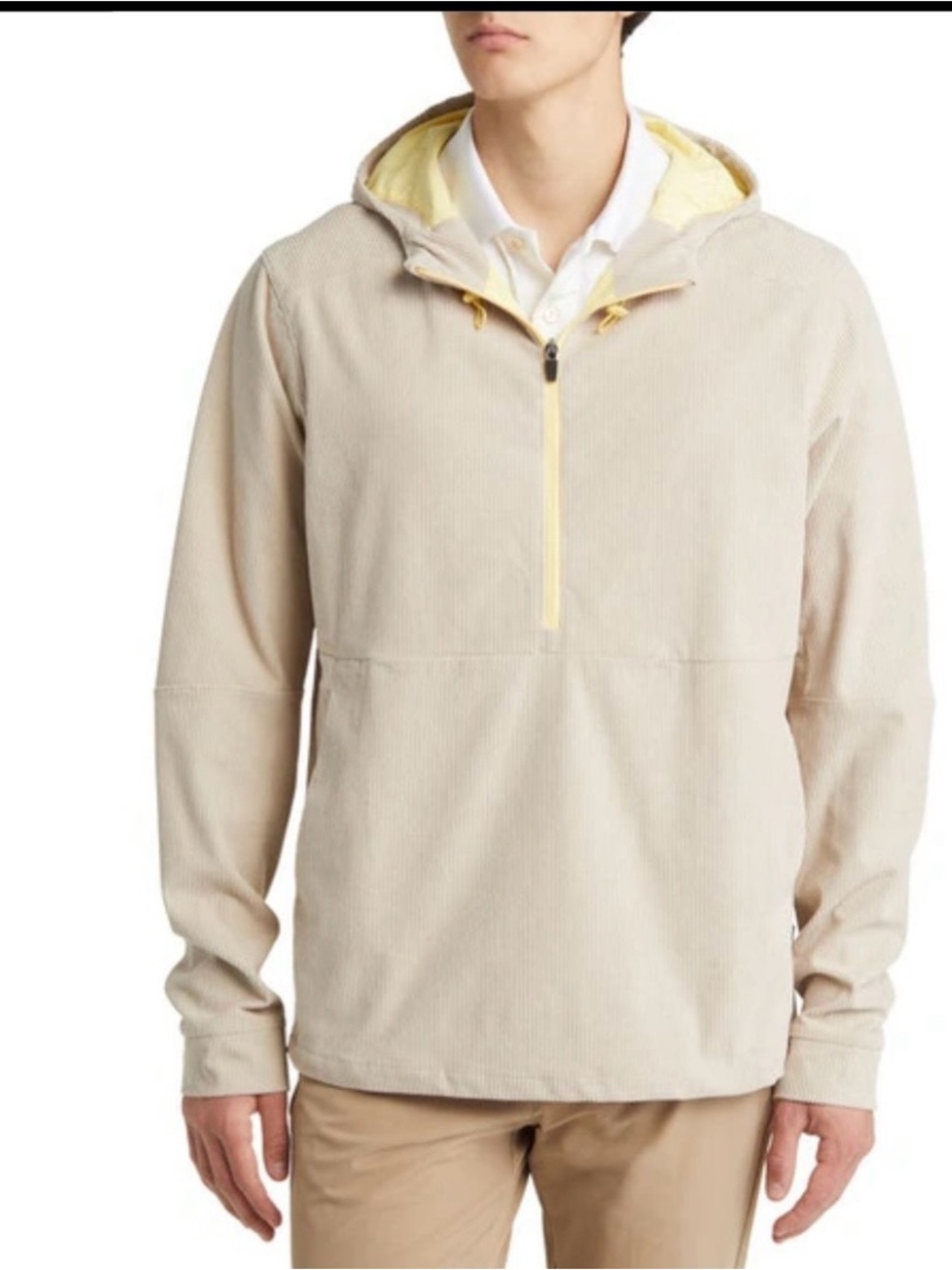 Swannie’s.co corduroy jacket medium Connor anorak water resistant hooded tan